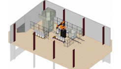 Роботизированный комплекс перемещения бочек/тюбов при утилизации радиоактивных отходов АО «Энерготекс»