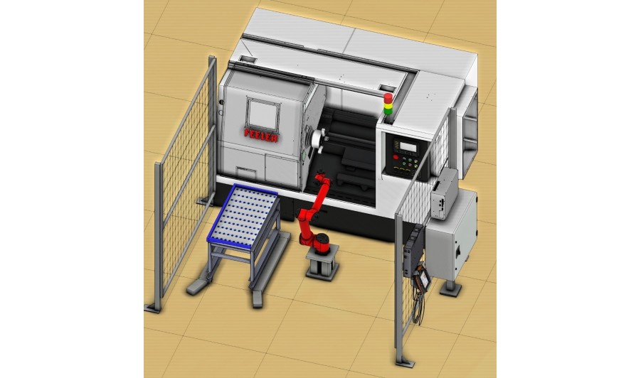 Стандартный комплекс обслуживания токарного станка (обработка деталей до 5 кг)