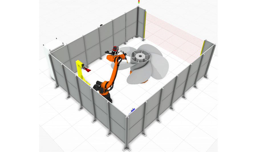 Робото-технологический комплекс (РТК) для восстановления гребных винтов методом наплавки