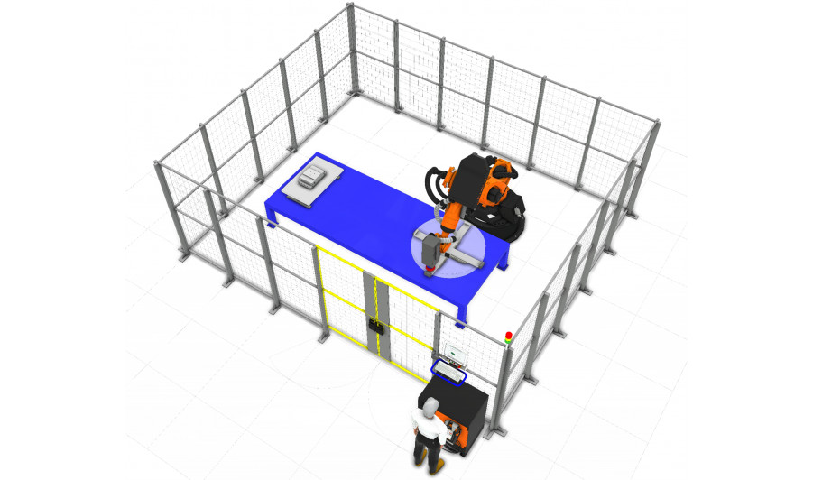 Робото-технологический комплекс (РТК) для полирования